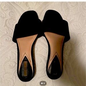 Black Suede slides from H&M size 7 or 38